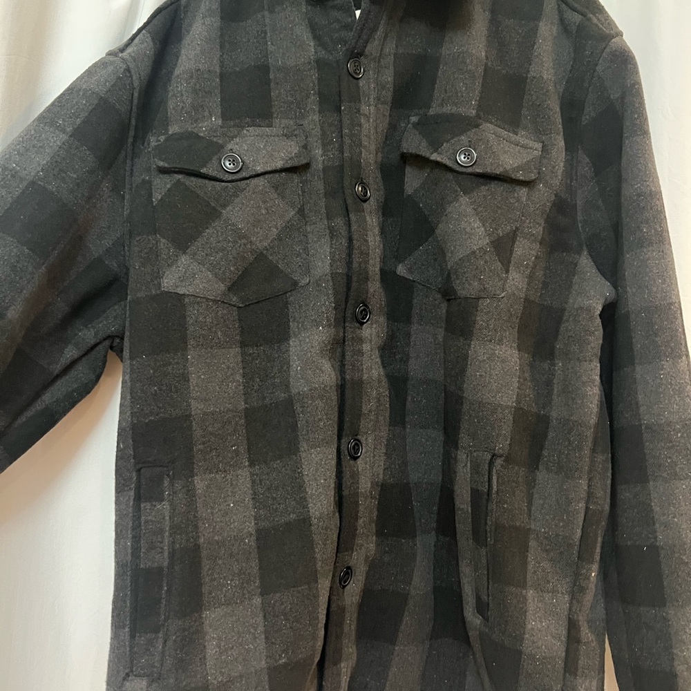 Men's Black Plaid Jacket
